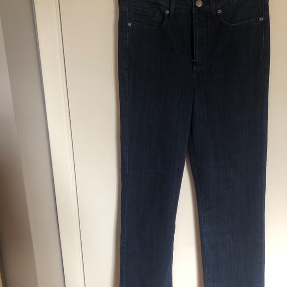 NYDJ Jeans High Straight With Released Hem Colour Highway Size 4 - Picture 3 of 4